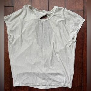 LULULEMON White Open-Back Loose Top